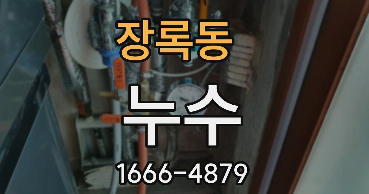 장록동 누수