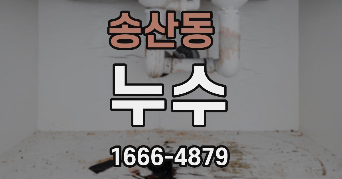송산동 누수