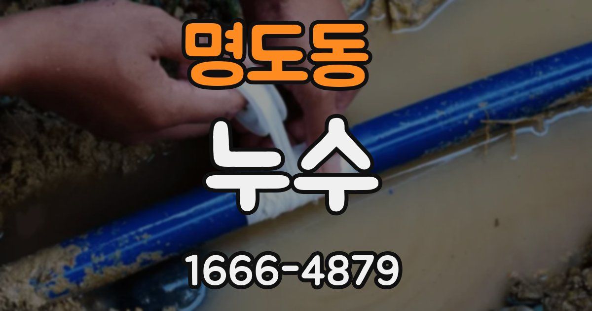 명도동 누수