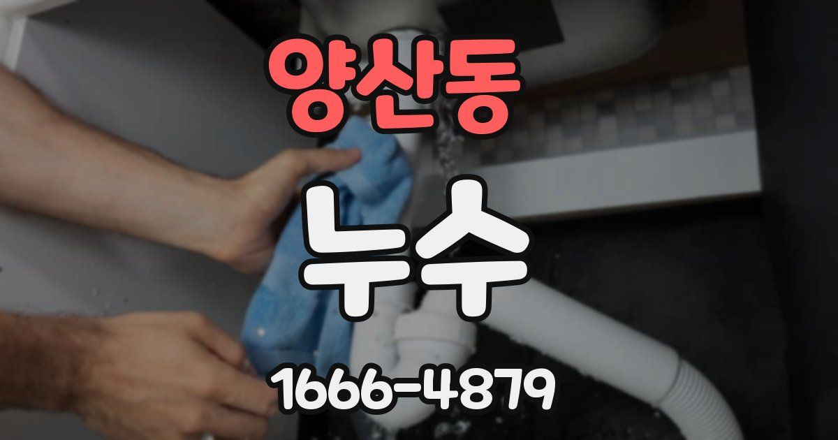 양산동 누수