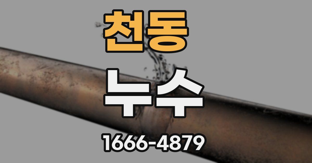천동 누수