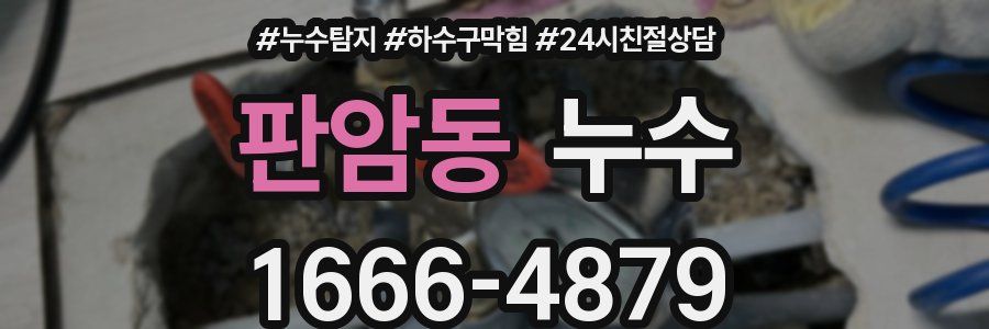 판암동 누수