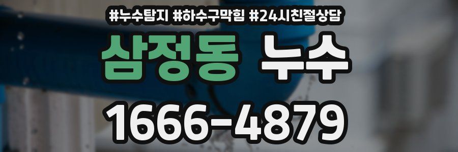 삼정동 누수