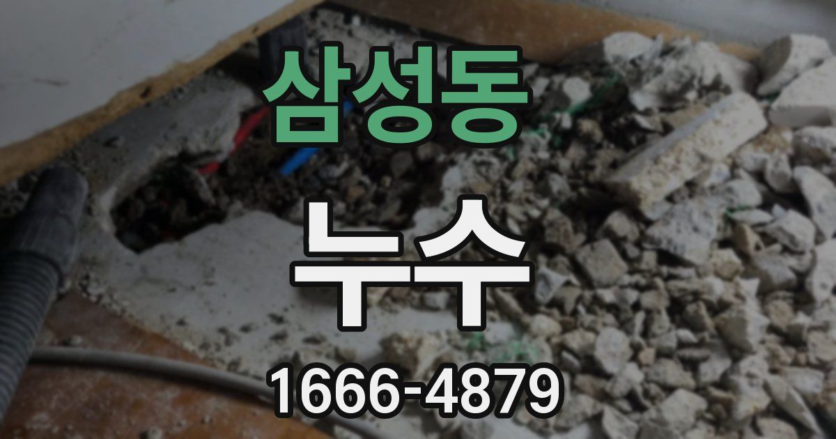 삼성동 누수