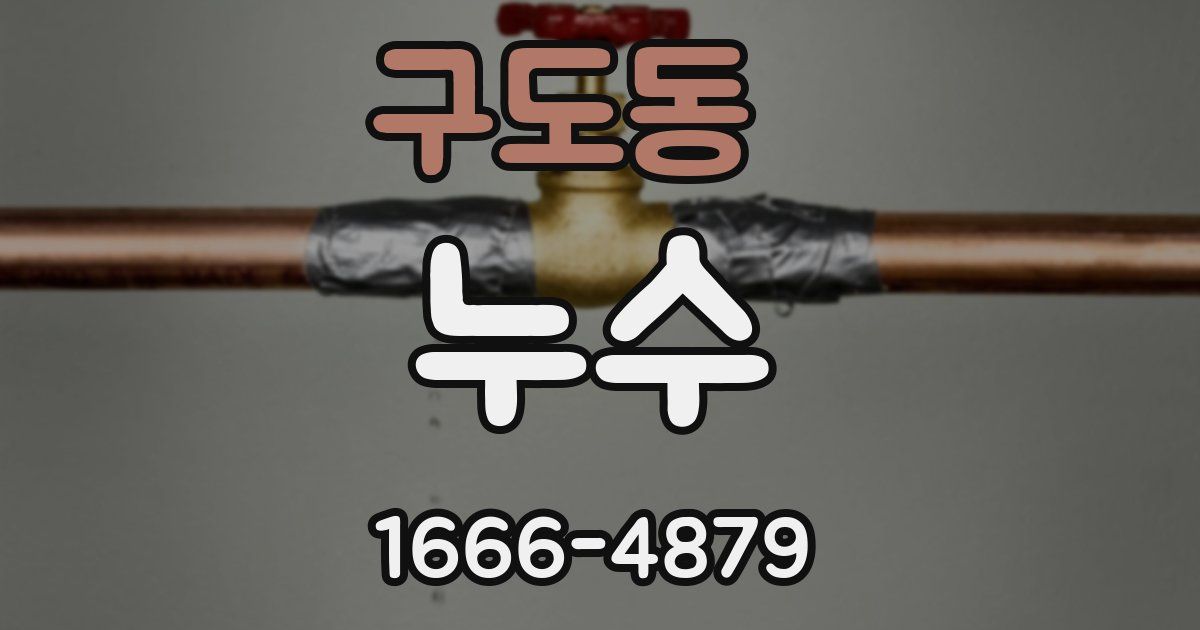 구도동 누수