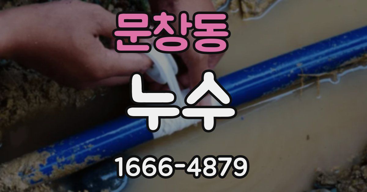 문창동 누수