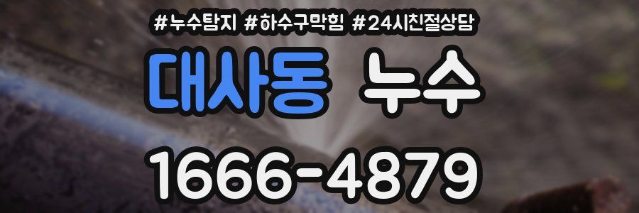 대사동 누수