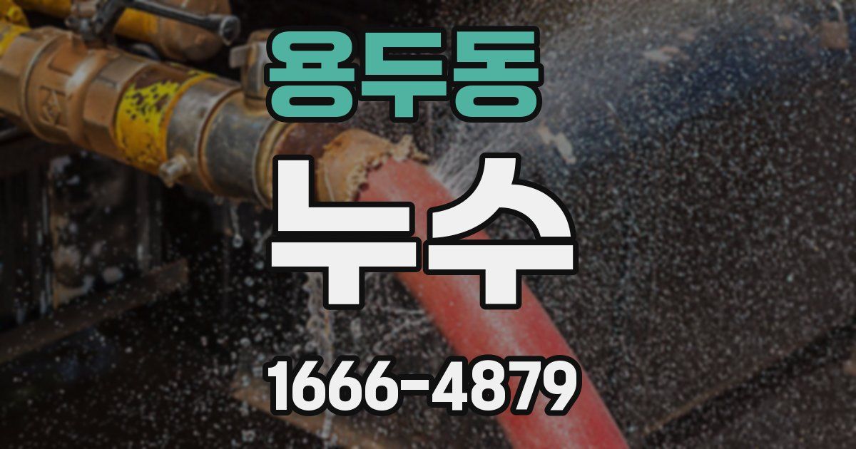 용두동 누수