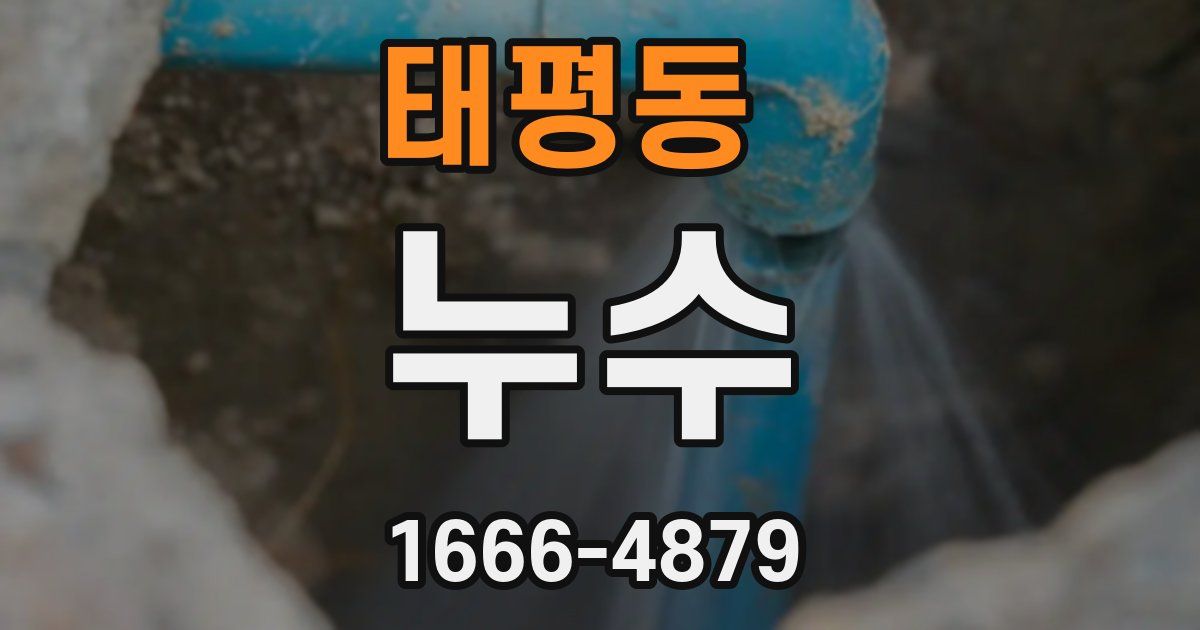 태평동 누수