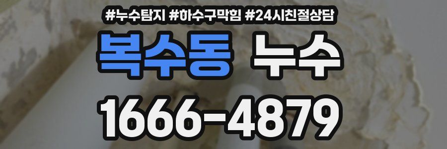 복수동 누수