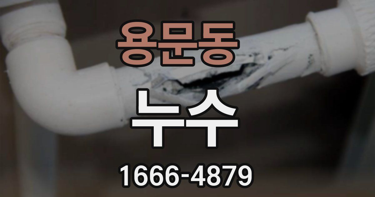 용문동 누수