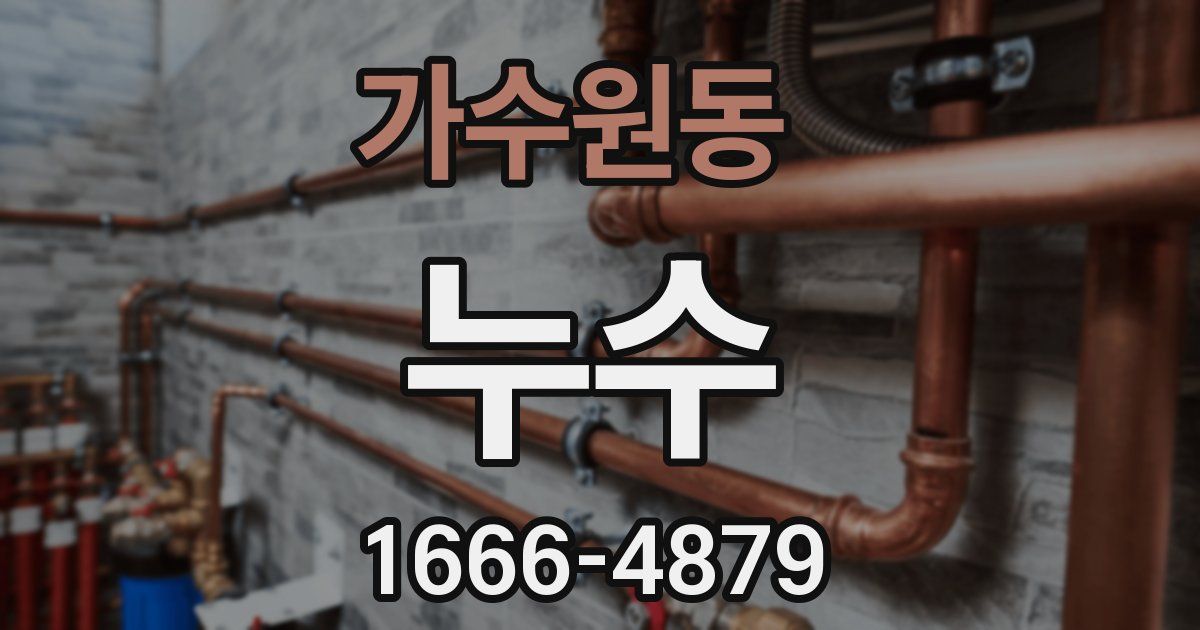 가수원동 누수