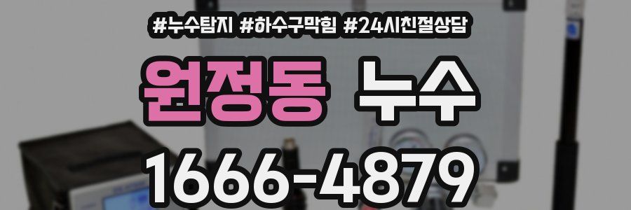 원정동 누수