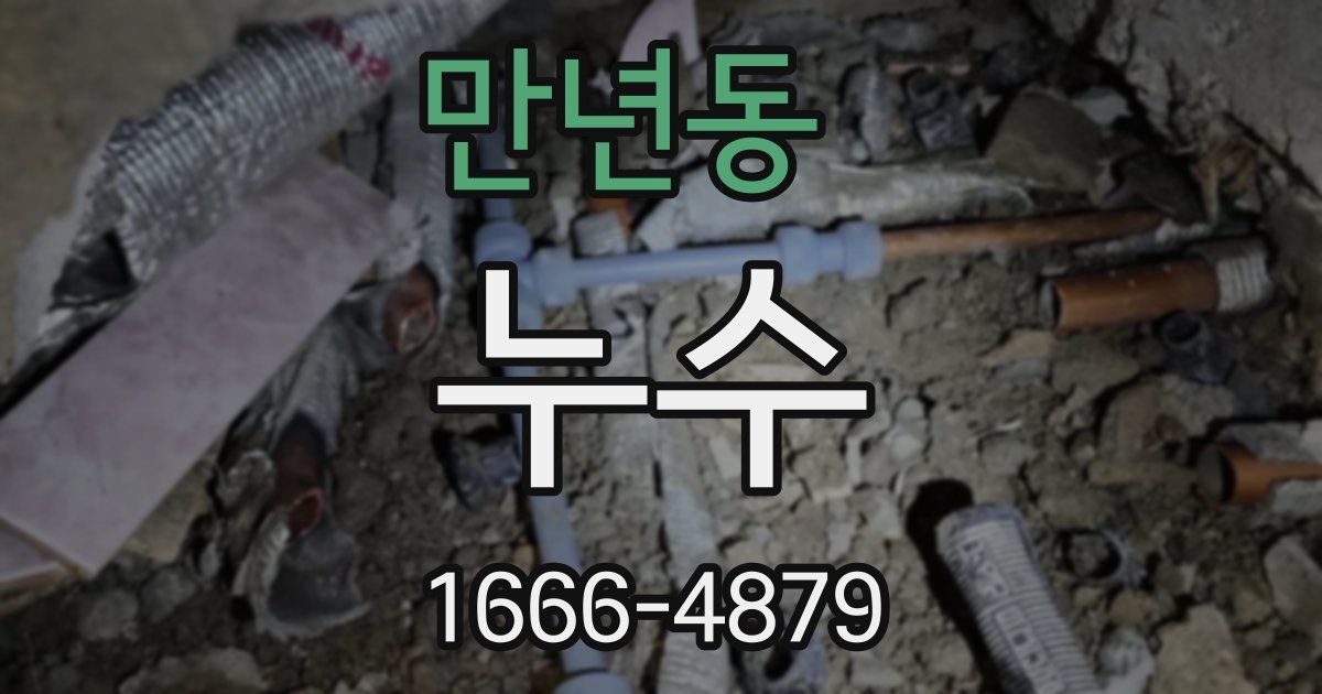 만년동 누수