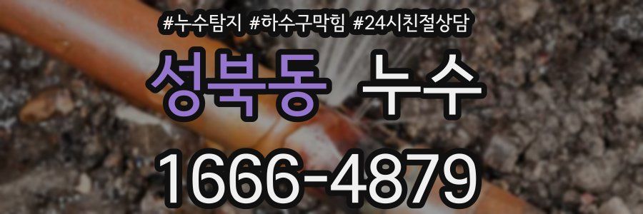성북동 누수