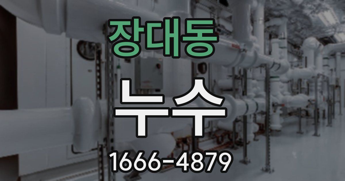 장대동 누수