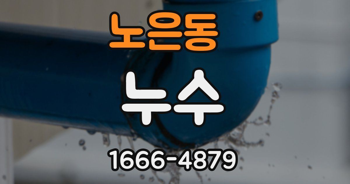 노은동 누수