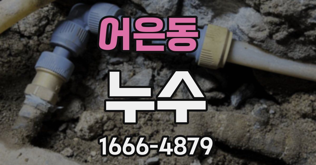 어은동 누수