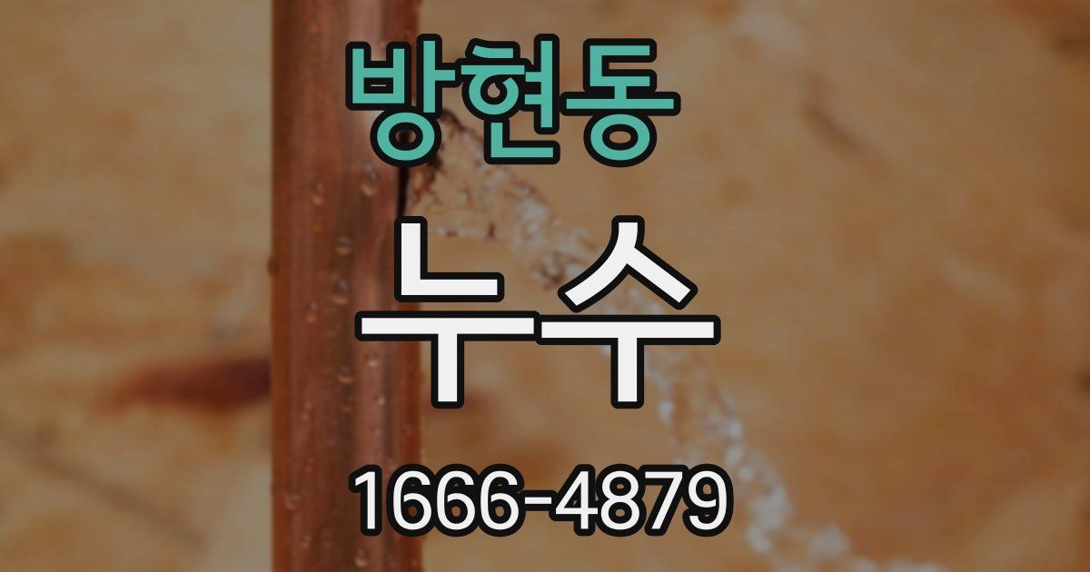 방현동 누수
