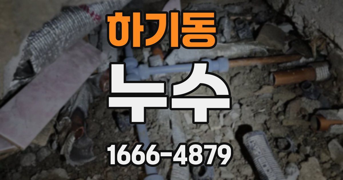 하기동 누수