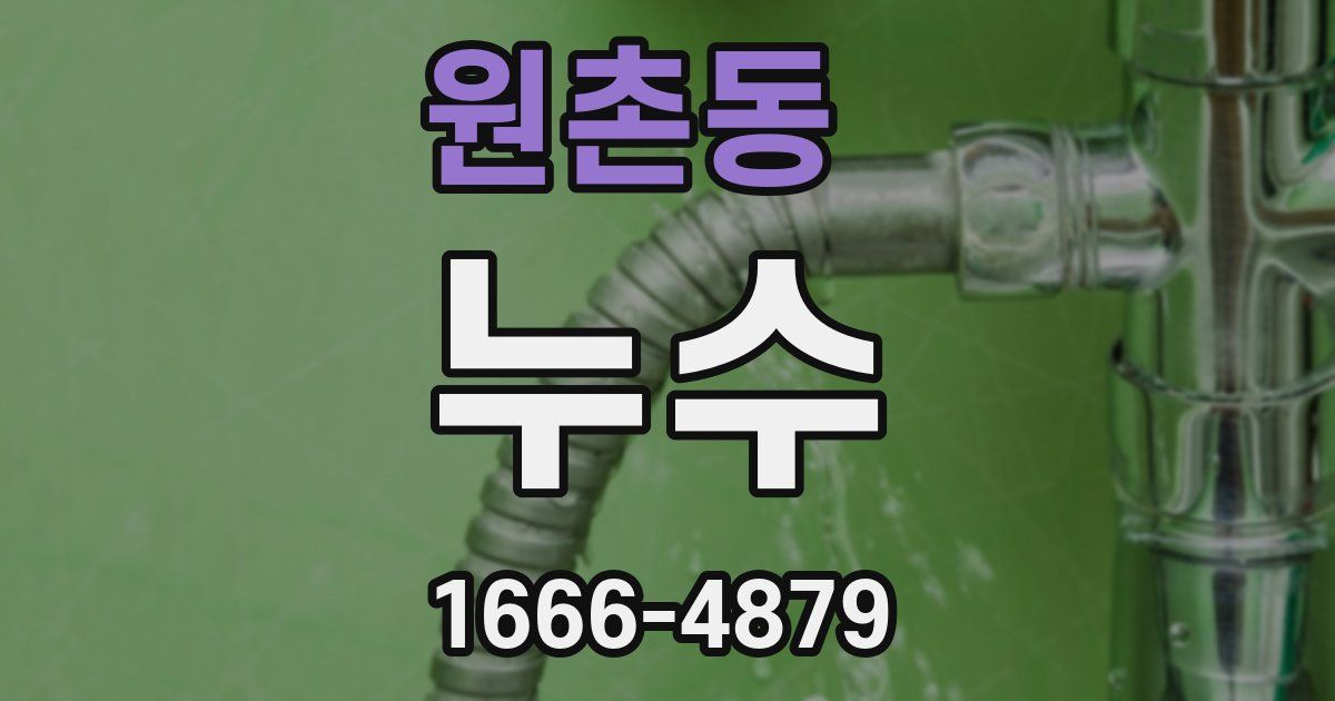 원촌동 누수