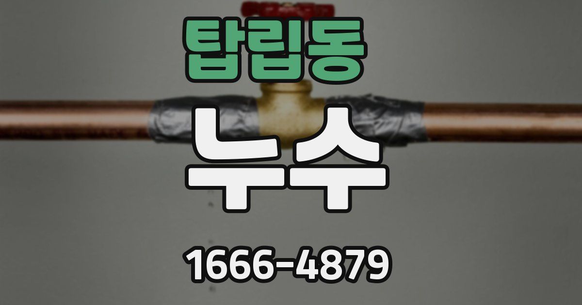탑립동 누수