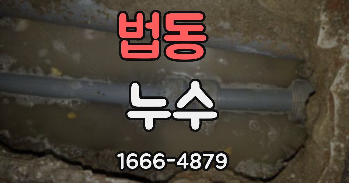 법동 누수