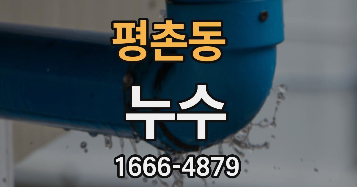 평촌동 누수