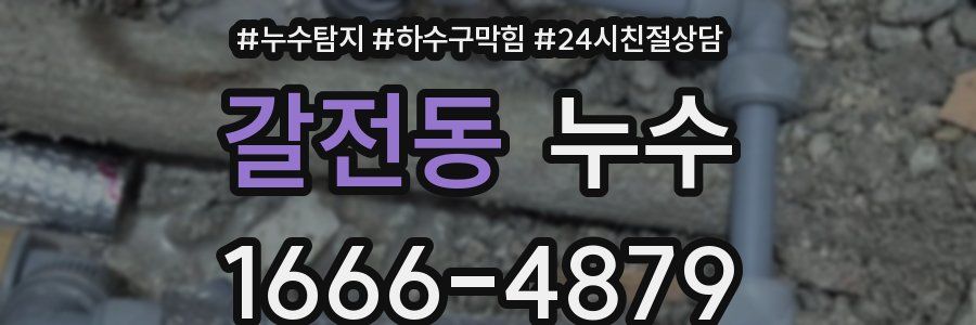 갈전동 누수