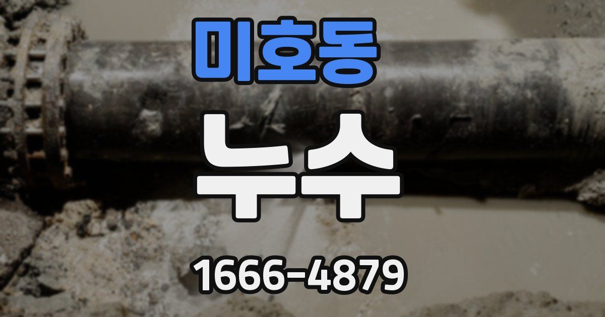 미호동 누수