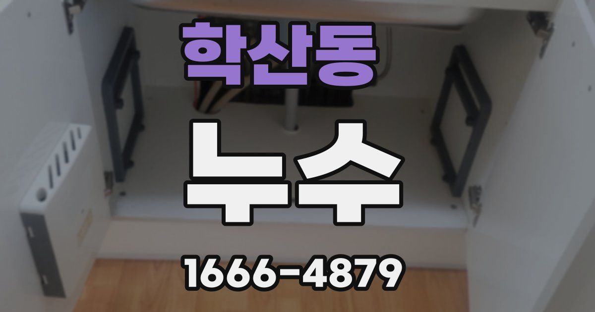 학산동 누수