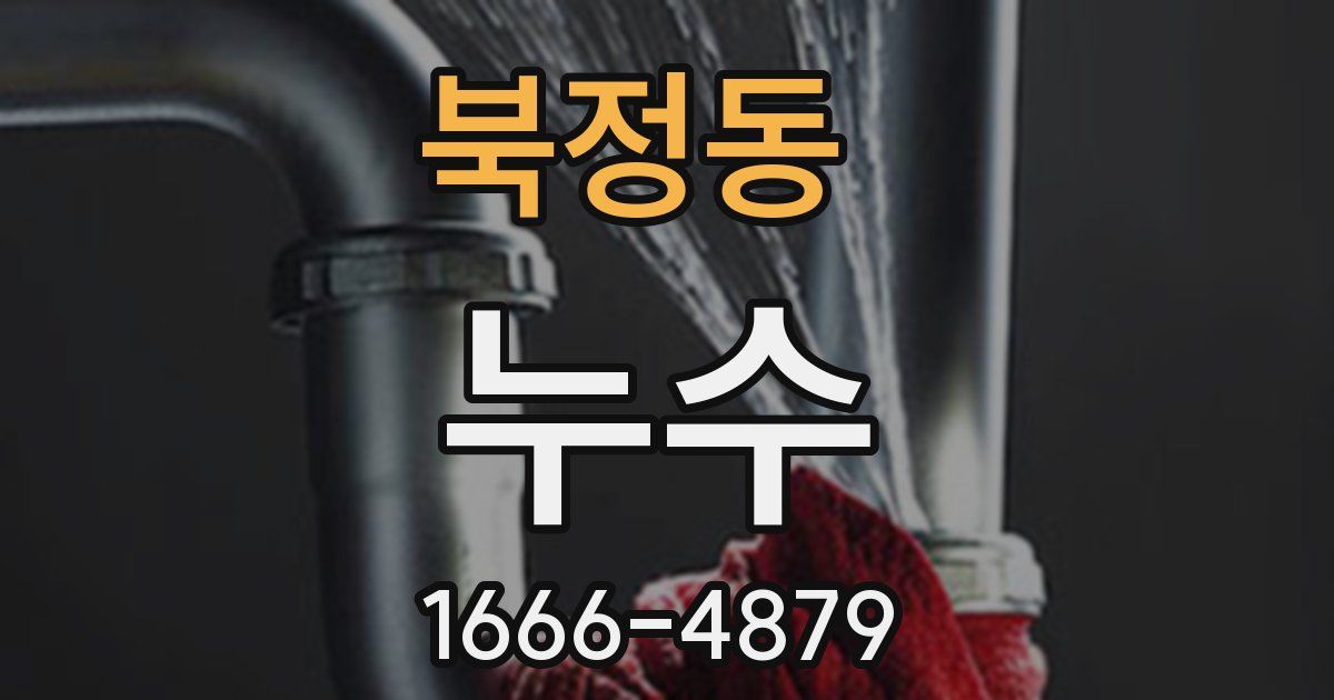 북정동 누수