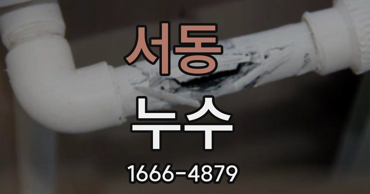 서동 누수