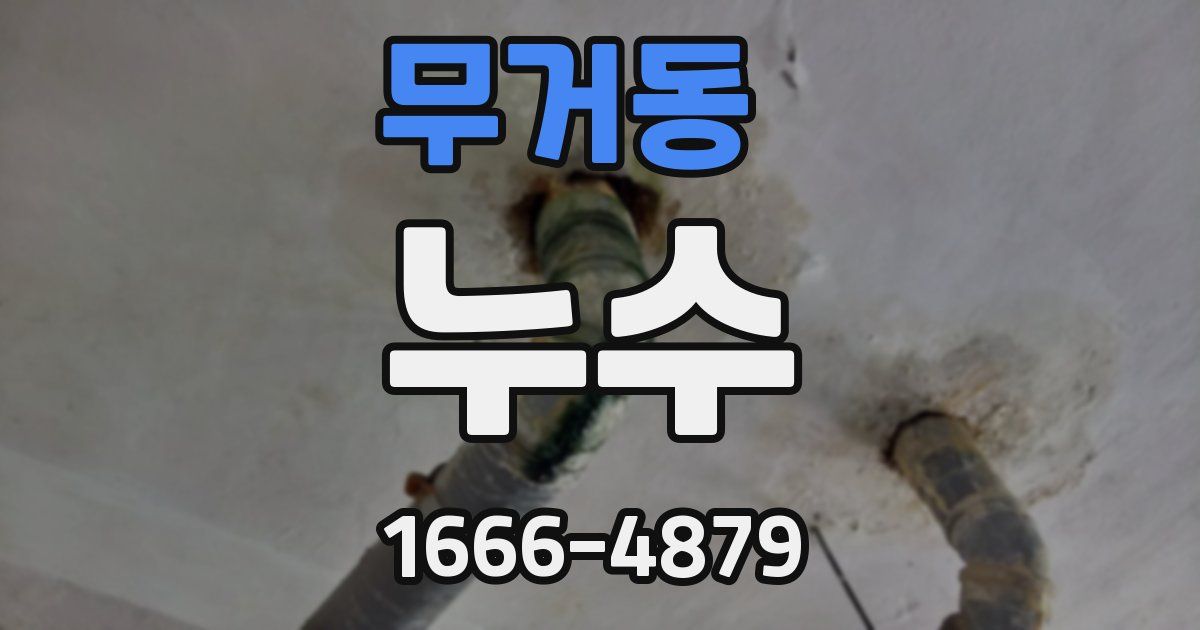무거동 누수