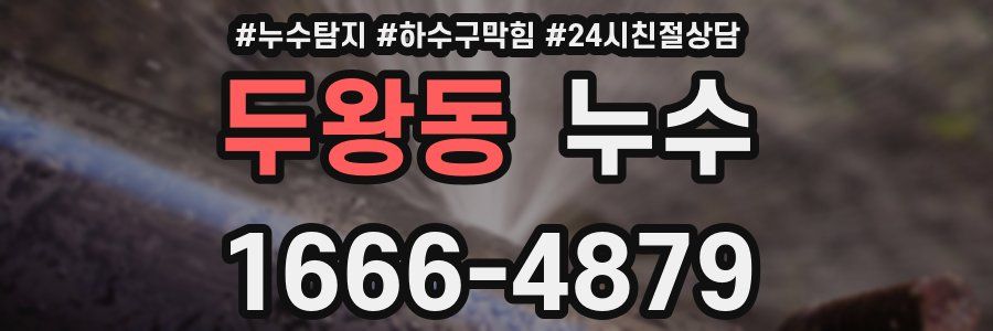 두왕동 누수