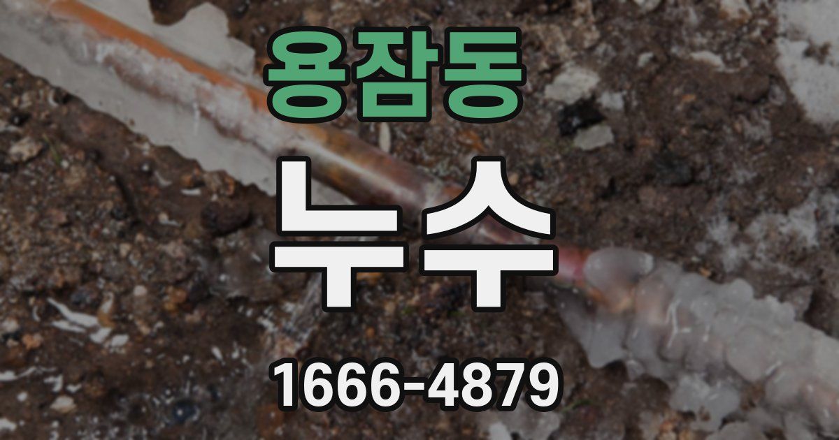 용잠동 누수