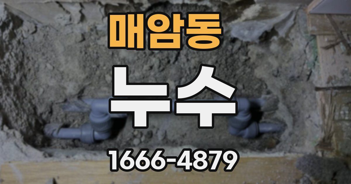 매암동 누수