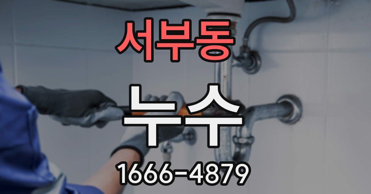 서부동 누수