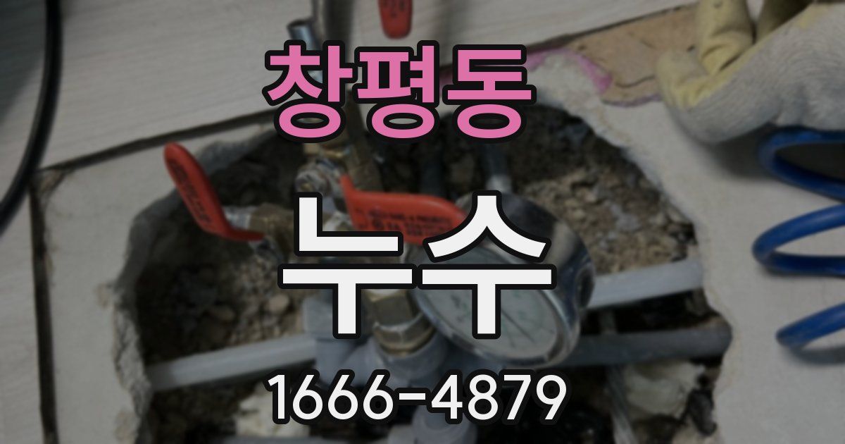 창평동 누수