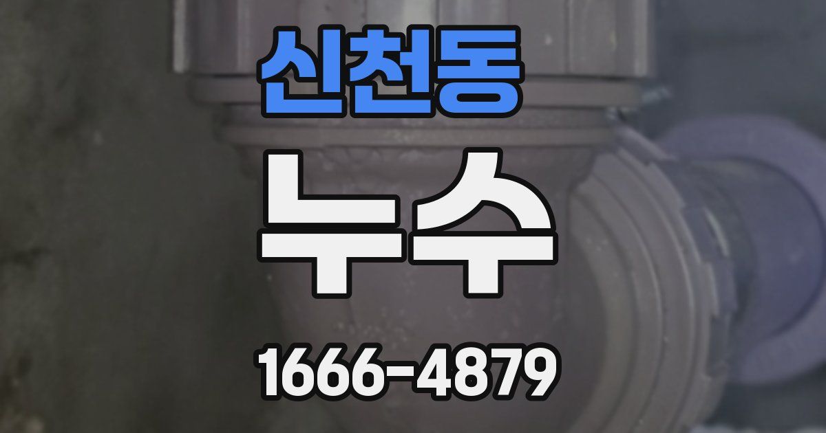신천동 누수