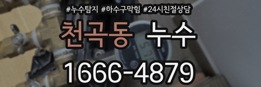 천곡동 누수