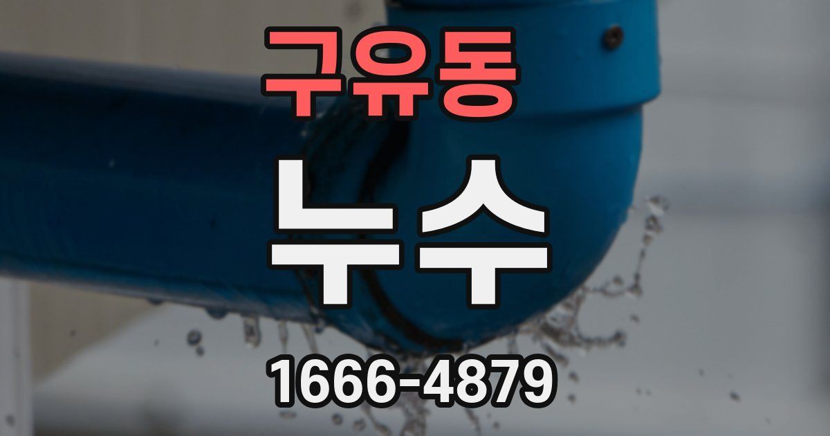 구유동 누수