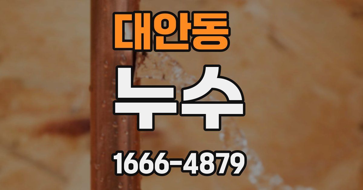 대안동 누수