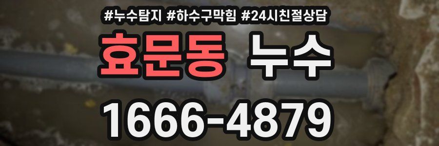 효문동 누수