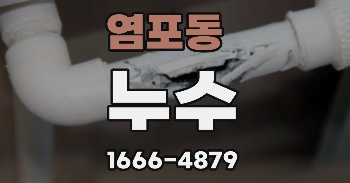 염포동 누수