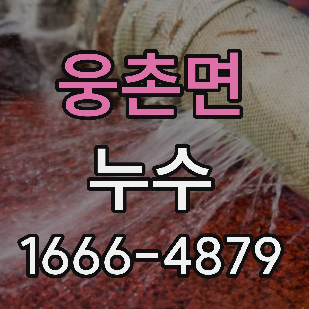 웅촌면 누수