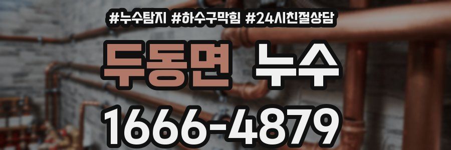 두동면 누수
