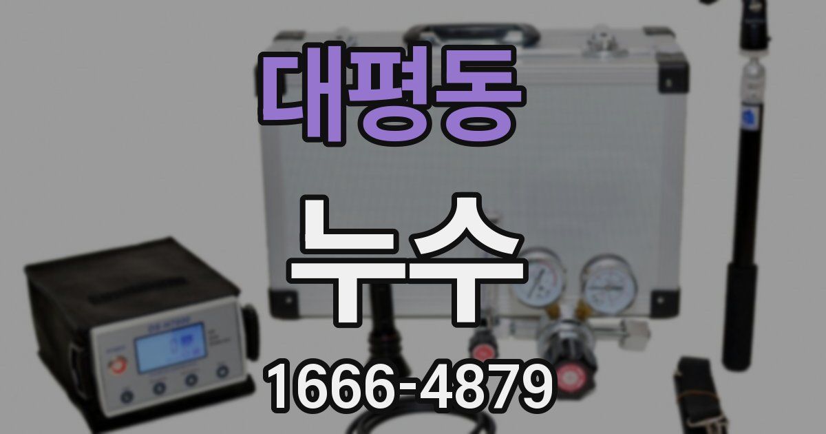 대평동 누수