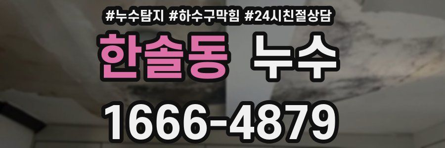 한솔동 누수