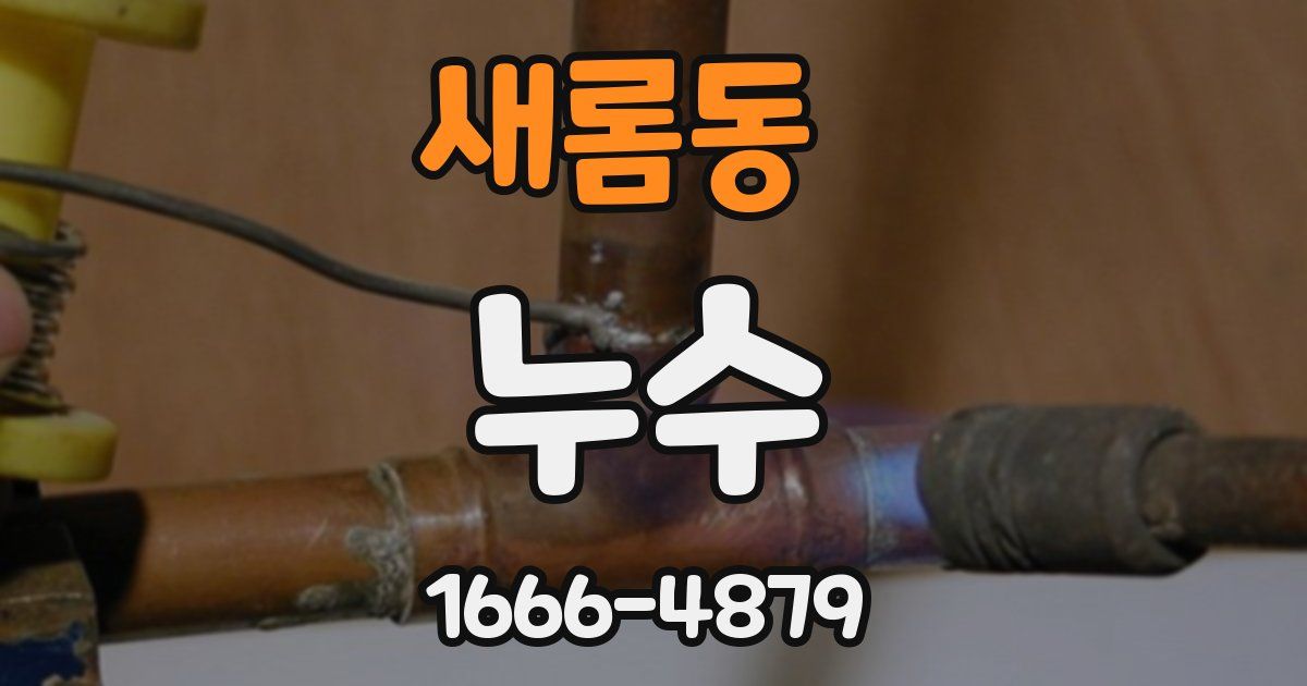 새롬동 누수